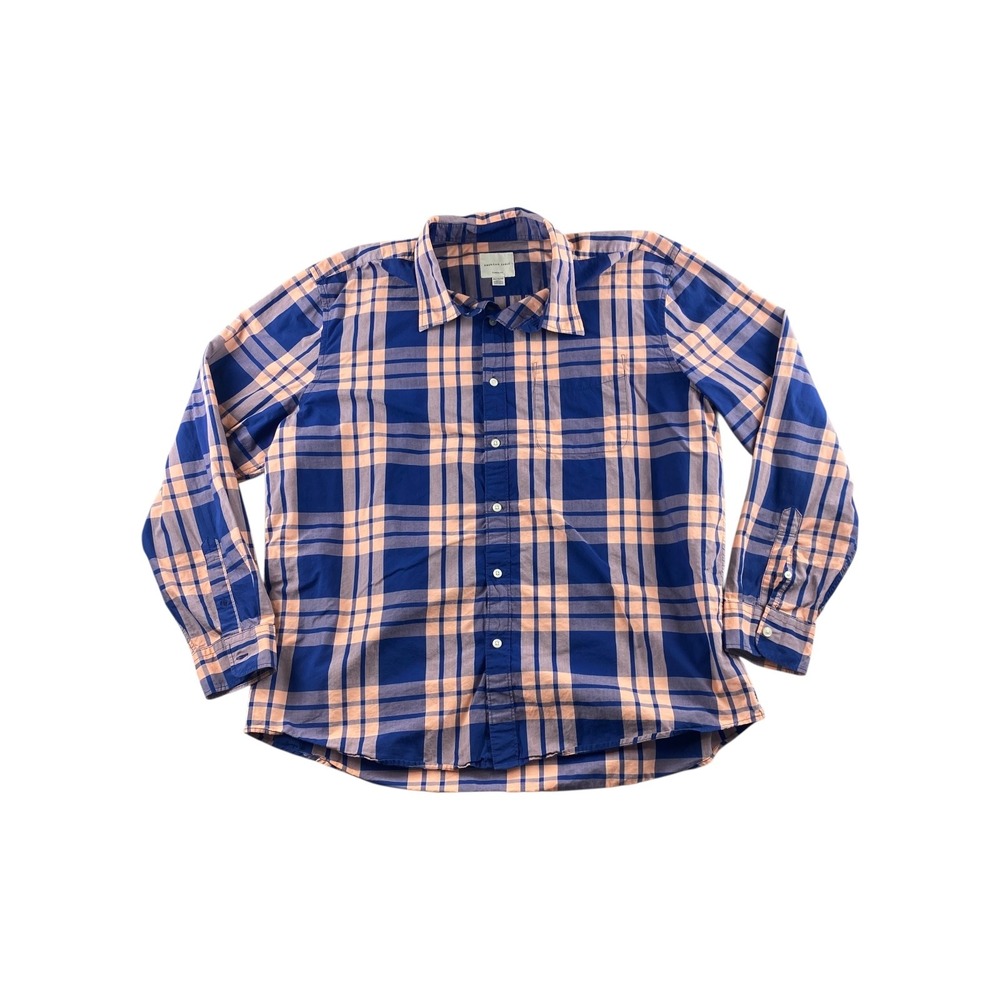 American Eagle Outfitters Mens Classic Fit Plaid Long Sleeve Button Down XXL